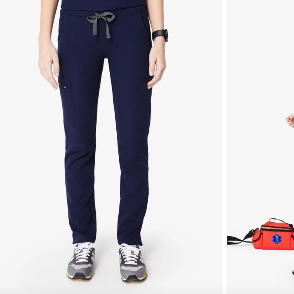 FIGS Women's Yola Skinny Scrub Pants- NAVY